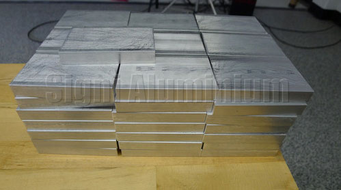 rectangular de aluminio