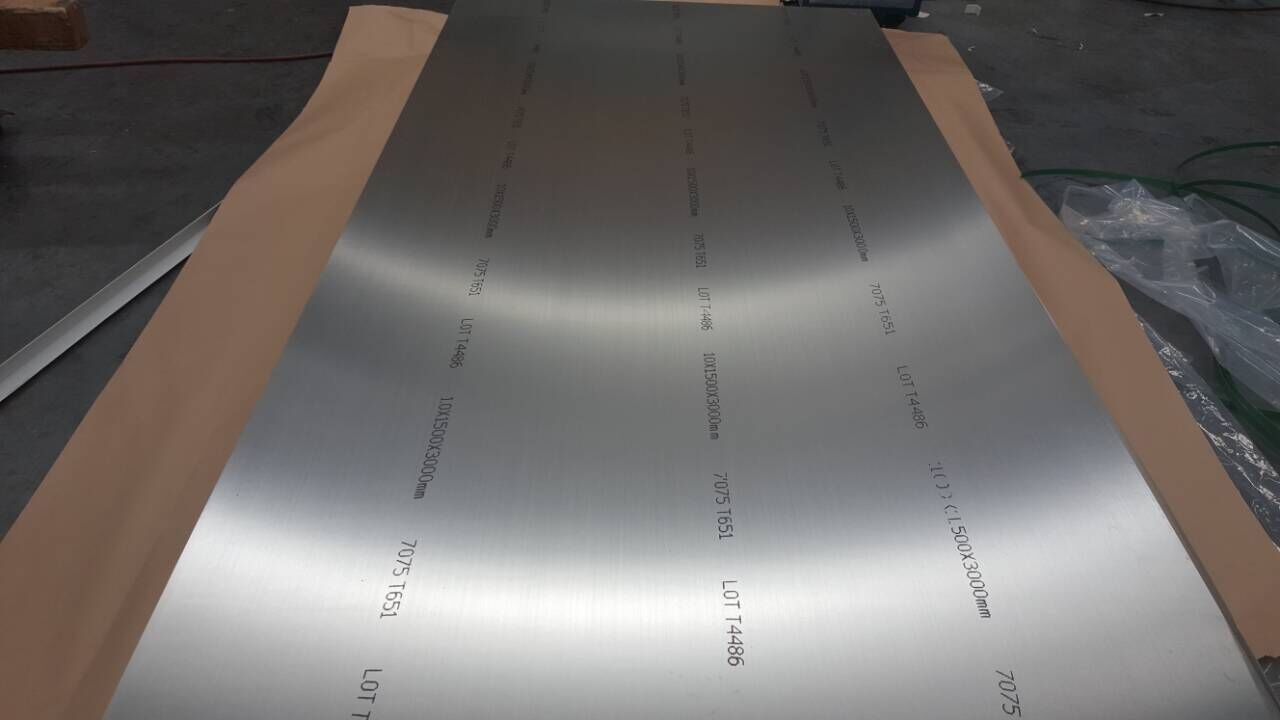Placa de aluminio 7075 t6